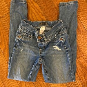Justice Girls Mid Rise Jeggings 8 Slim
